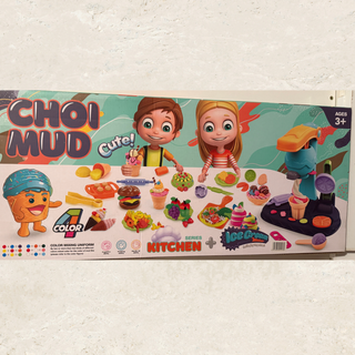 Creative Ice Cream Play Dough Set – 4-Color “Choi Mud” Ice Cream Maker