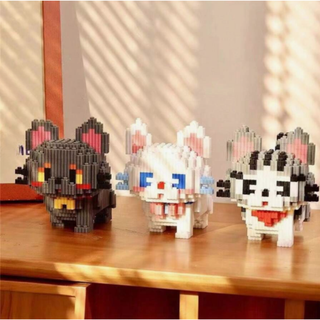 Pixel Cats – Set of 3 Mini 3D Cats