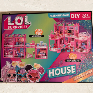 LOL Surprise DIY Dollhouse 170 PCS – Multi-Floor Castle with Furniture & Accessories