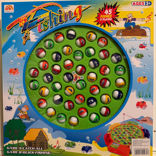 Electric Fishing Game – 45 Fishes, 5-Player Rotating Board