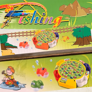 Electric Fishing Game – 45 Fishes, 5-Player Rotating Board