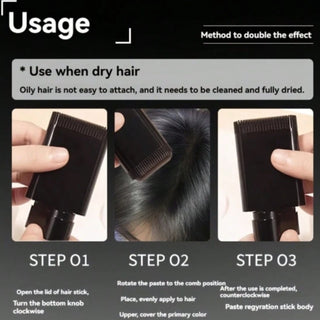 Instant Gray Hair Cover Stick – Quick-Comb Root Touch-Up