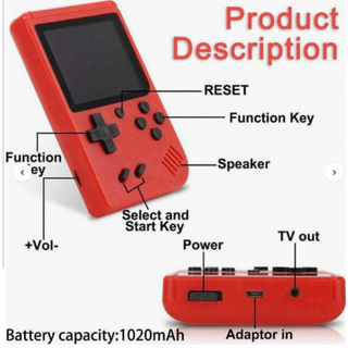 Retro Pocket Gaming Console – 400 Classic Games | 3.0” Color Screen + TV Output