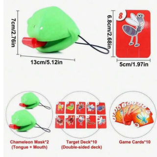 Frog Tongue Challenge Game – Fun Interactive Mask & Card Game for Kids