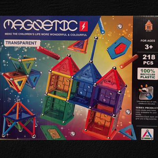 Magnetic Building Set – 218 PCS STEM Construction Kit for Kids (Ages 3+)