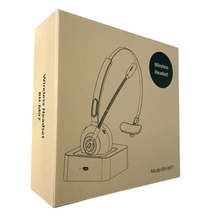 Wireless Bluetooth Headset with Charging Base – Long Battery Life & Noise-Clear Calls