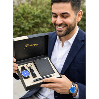 Luxury Men’s Gift Set – Watch, Wallet, Pen & Keychain in Premium Presentation Box