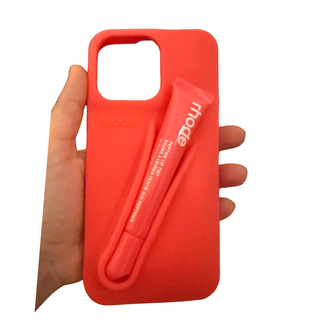 Rhode Lip Case – iPhone Cover + Matching Lipstick Holder (Trendy 2-in-1 Design)