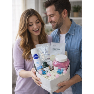 Pure Care Heart Gift Box – Skincare, Body Care & Relaxing Essentials