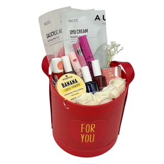For You Beauty Gift Bucket – Makeup, Skincare & Sweet Touches