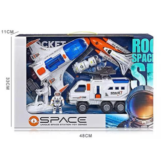 Big Space Adventure Kit - Shuttle, Rocket, Space Truck, Astronauts & Satellite