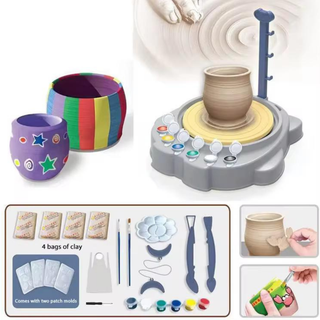 Children's Pottery machine - Clay & Painting art set