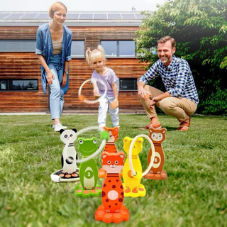 Wooden Animal Ring Toss game for Kids