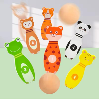 Wooden Animal Ring Toss game for Kids