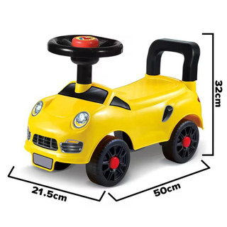 Baby Ride-On Car – Fun Push Car with Steering Wheel & Safety Backrest