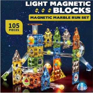 Light Magnetic Blocks (Available in 105 and 142 pieces)