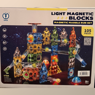 Light Magnetic Blocks (Available in 105 and 142 pieces)