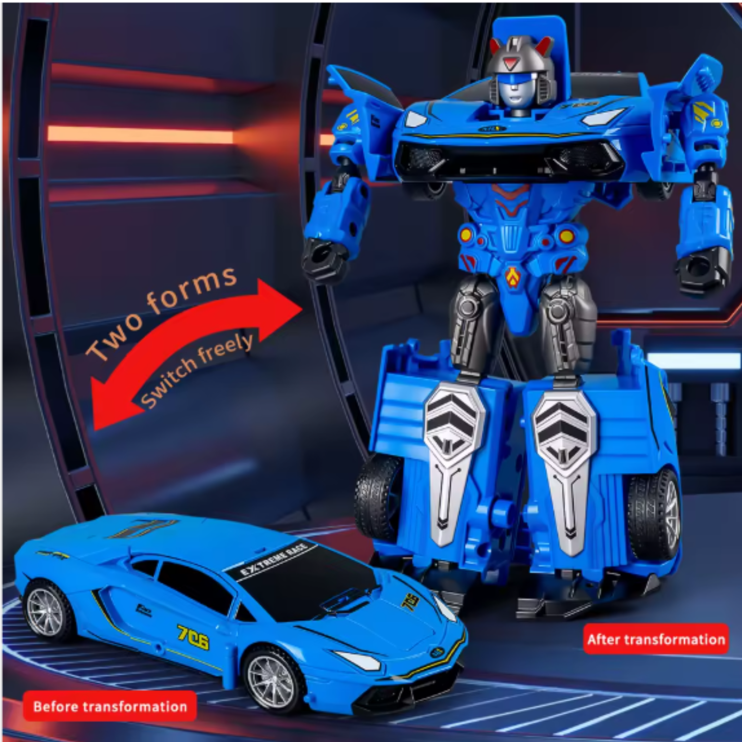 Sprinting Deformation Robot – Manual 2-in-1 Transforming Car & Warrior