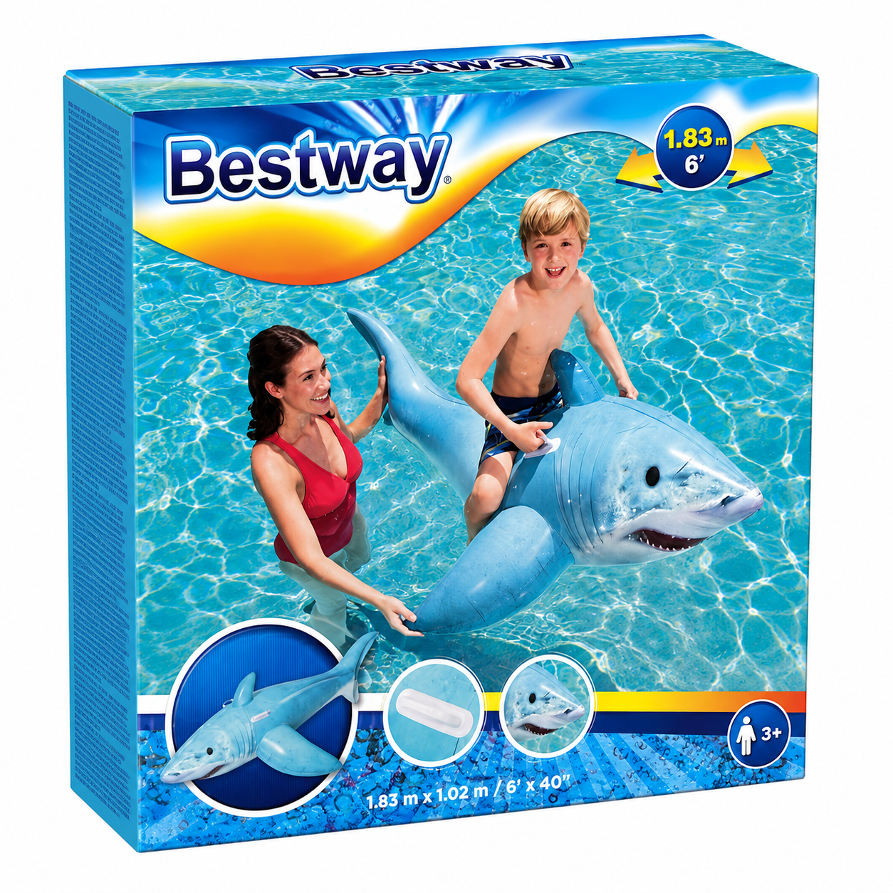 Bestway Shark Ride-On Float