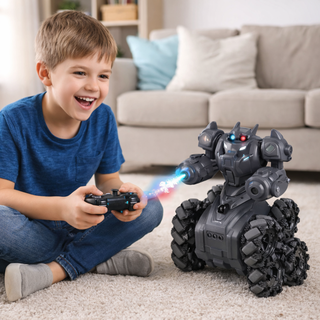 Stunt Robot RC Car – 360° Spinning Action Robot with Lights & Remote Control