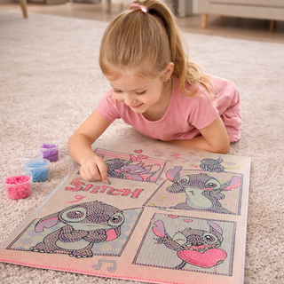 Stitch Diamond Painting Kit β DIY Sparkly Mosaic Canvas (5 Cute Variants)