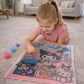Stitch Diamond Painting Kit β DIY Sparkly Mosaic Canvas (5 Cute Variants)