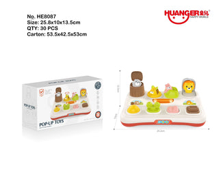 Pop-Up Animal Music & Light Toy