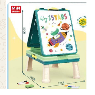 2-in-1 Kids Drawing Board & Art Table – Little Artist Creative Set