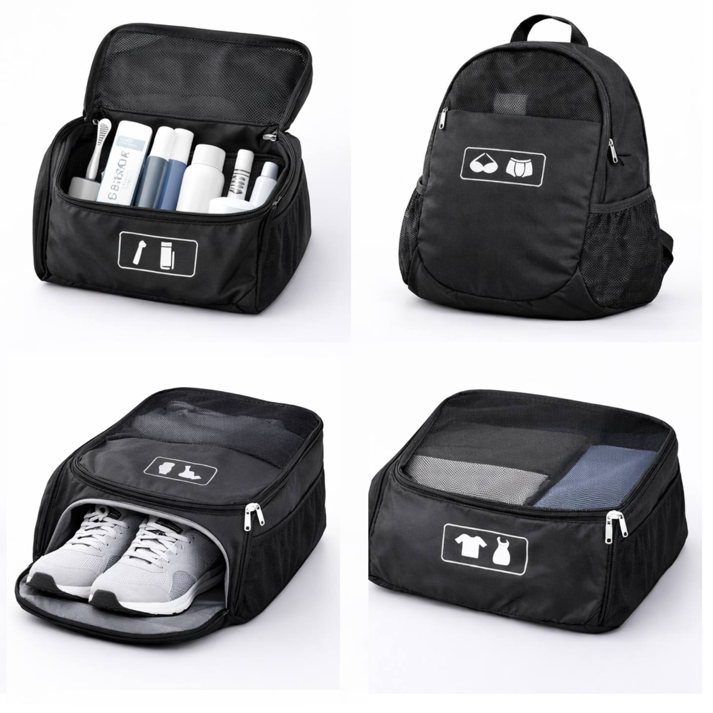 Multi-Compartment Travel Organizer Packing Cube
