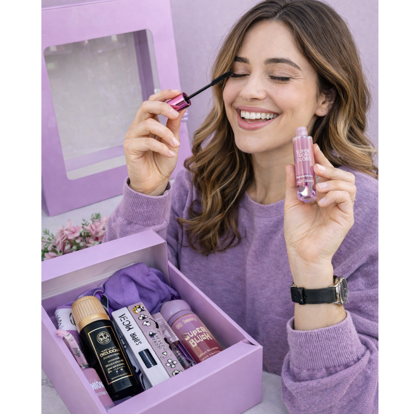 Dreamy Glow Beauty Gift Box – Skincare & Makeup Essentials Set