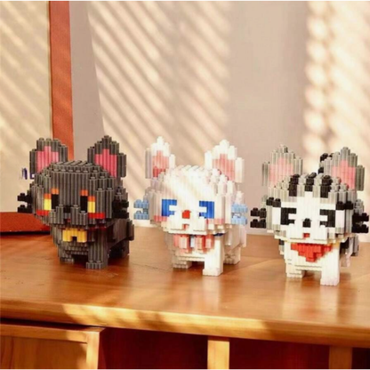 Pixel Cats lego – Set of three 3D Cats