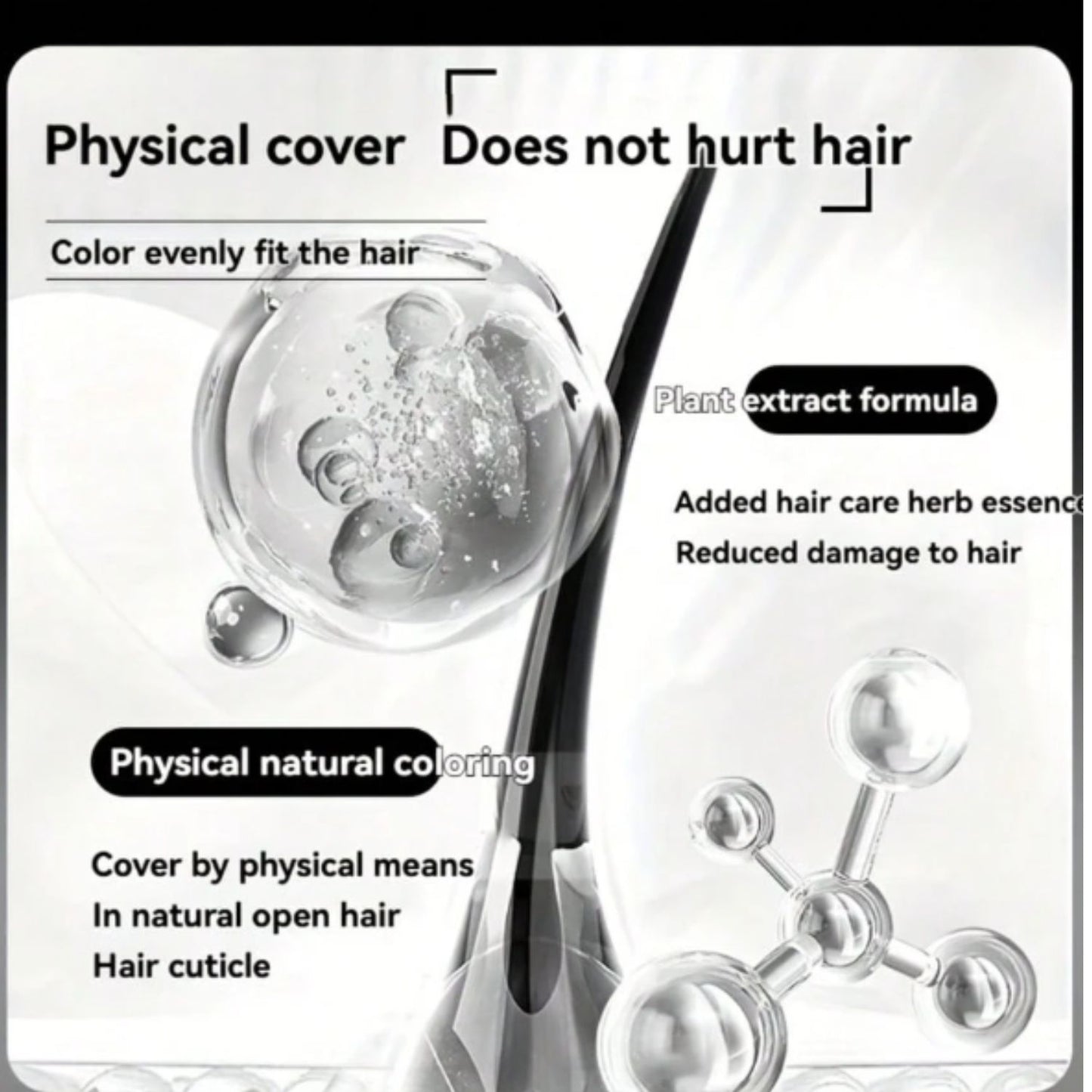 Instant Gray Hair Cover Stick – Quick-Comb Root Touch-Up