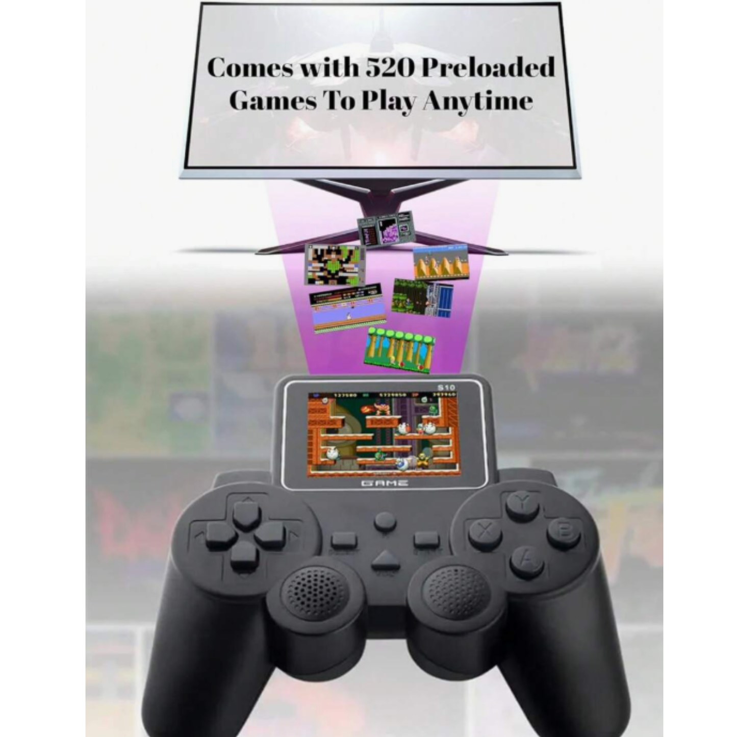 Handheld Retro Playing Station – 520 Games | 2.4” Screen + TV Connection