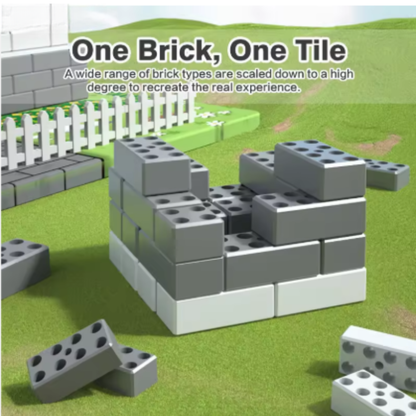 DIY Manor Construction Brick Set – Light-Up Castle House (1177 PCS)