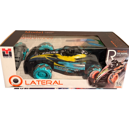 RC Lateral Drift Racing Car with 360° Stunts & Spray Effect – 2.4GHz Remote Control