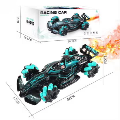 RC Lateral Drift Racing Car with 360° Stunts & Spray Effect – 2.4GHz Remote Control