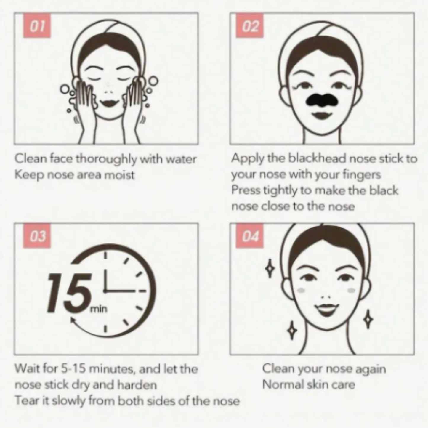 Charcoal Blackhead Removal Nose Strips – Deep Cleansing (pac of 30)