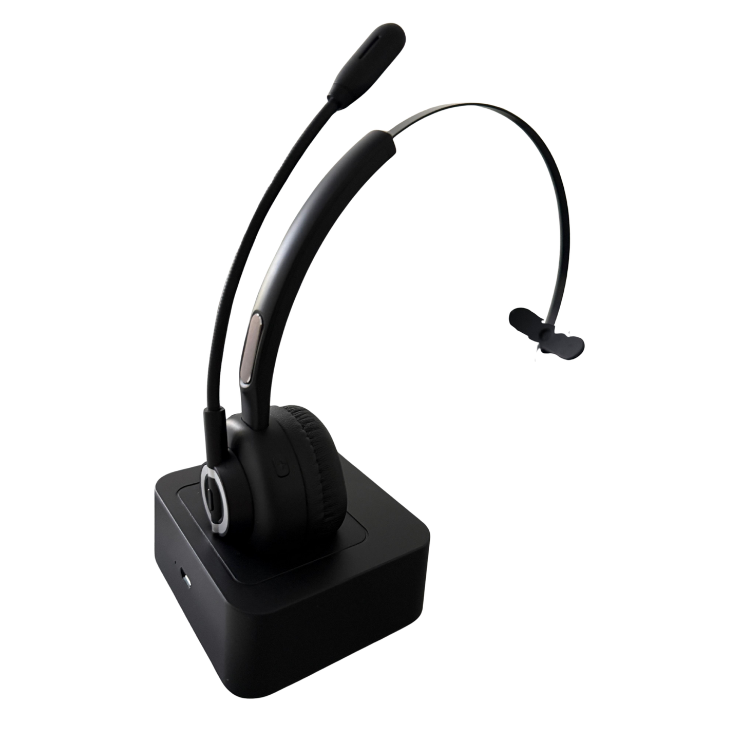 Wireless Bluetooth Headset with Charging Base – Long Battery Life & Noise-Clear Calls