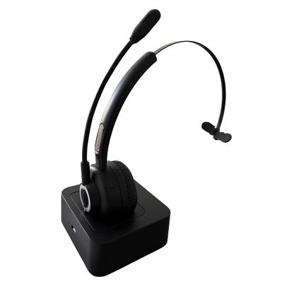 Wireless Bluetooth Headset with Charging Base – Long Battery Life & Noise-Clear Calls