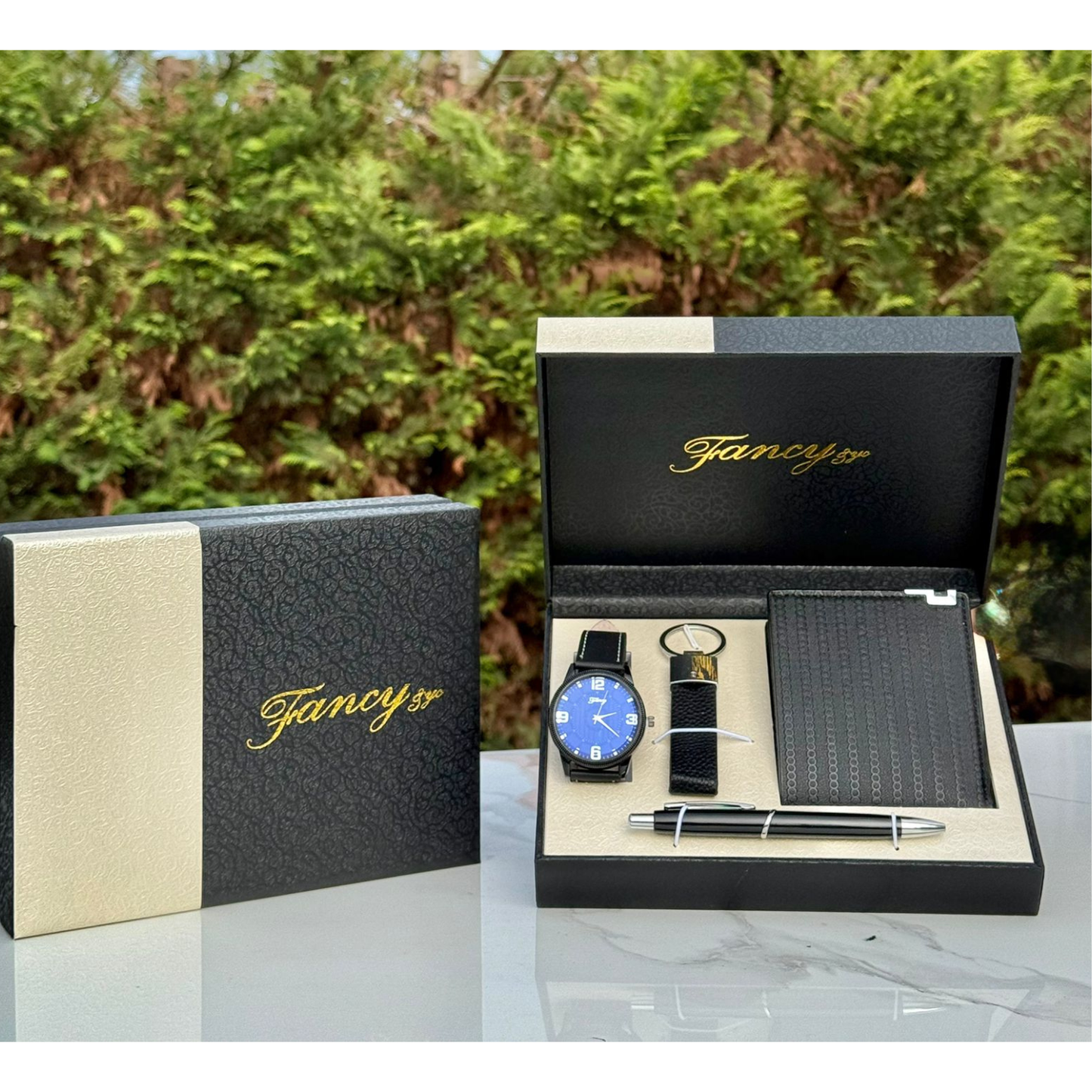 Luxury Men’s Gift Set – Watch, Wallet, Pen & Keychain in Premium Presentation Box
