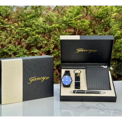 Luxury Men’s Gift Set – Watch, Wallet, Pen & Keychain in Premium Presentation Box