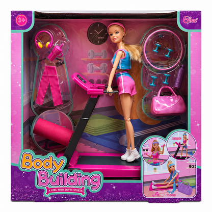 Body Building Fitness Doll Set