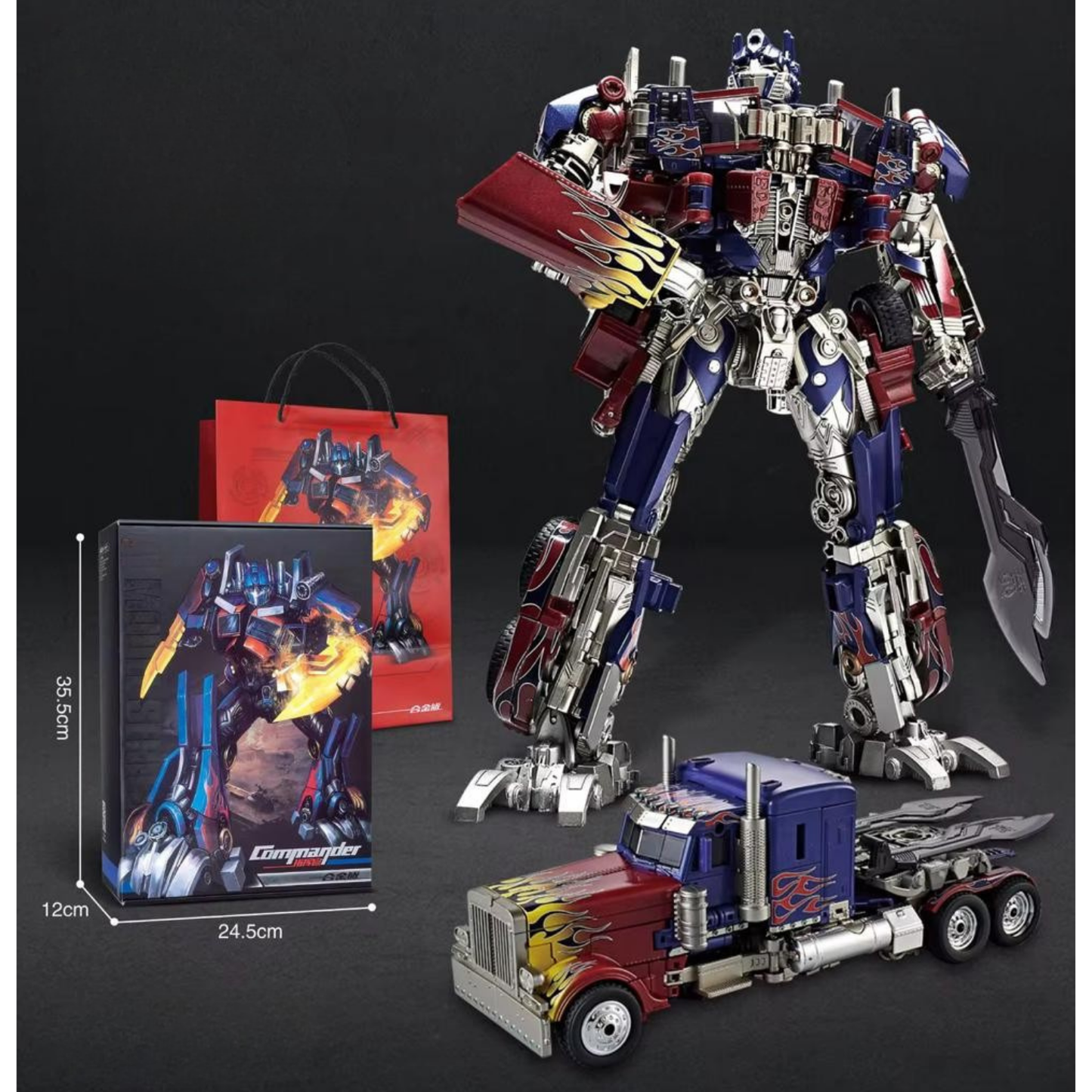 Huge Transforming Robot Truck – Metal Alloy Action Figure