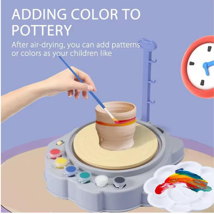 Children's Pottery machine - Clay & Painting art set