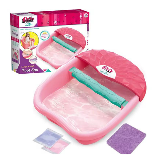 Girl’s Bubble Foot Spa – Kids’ Pedicure Spa Set with Lights & Bubbles (Salon-Style At Home!)