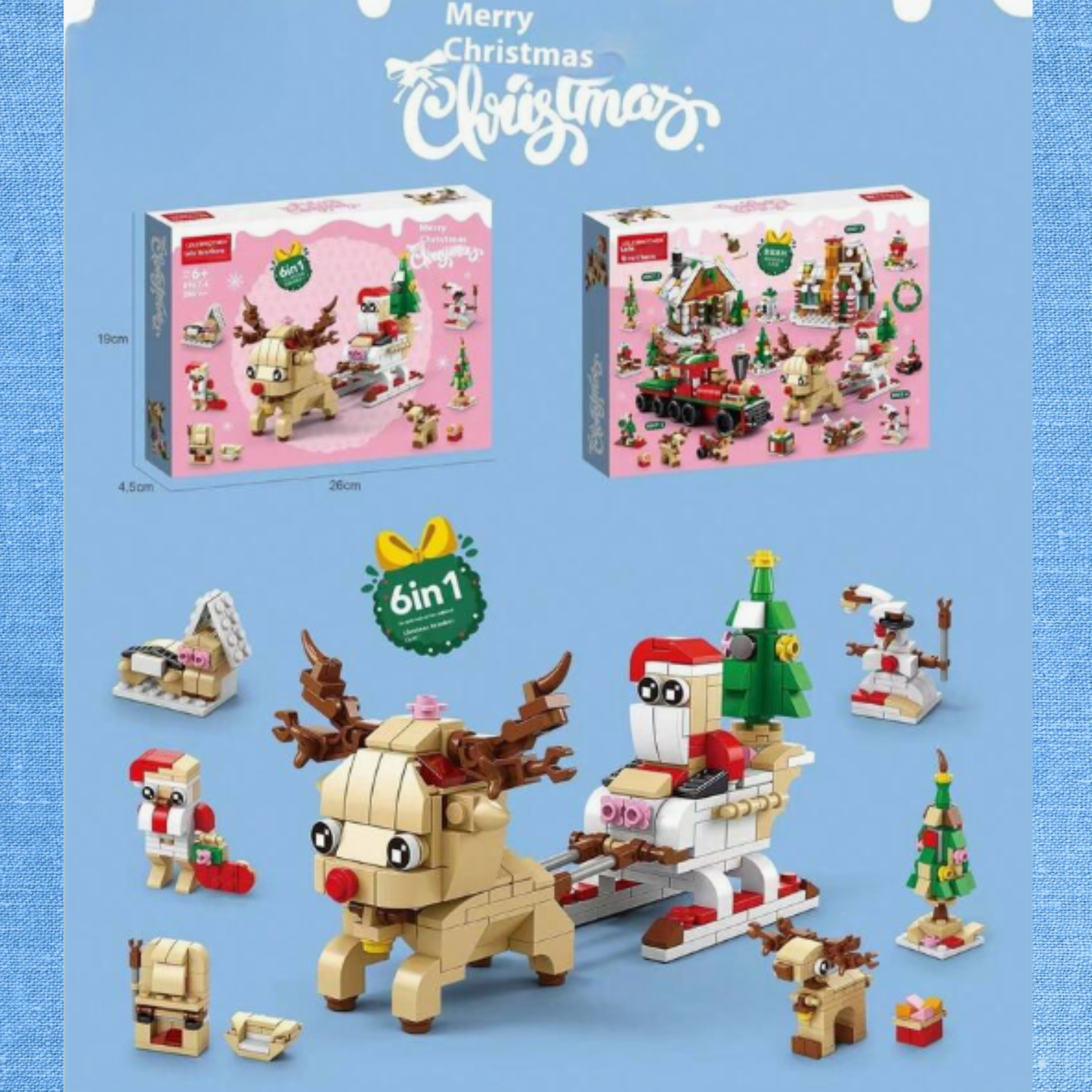 6-in-1 Christmas Building Blocks Lego– Magical Christmas Collection