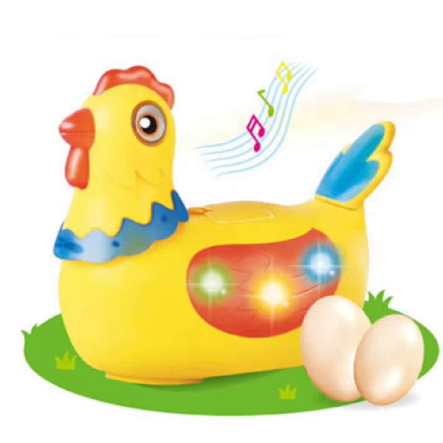 Funny Dancing Chicken / Duck Toy with Music & Lights – Moves, Spins & lays eggs!