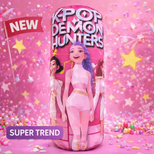 K-Pop Demon Hunters Surprise Toy (biggest size box) + accessories+ portable case with dividers