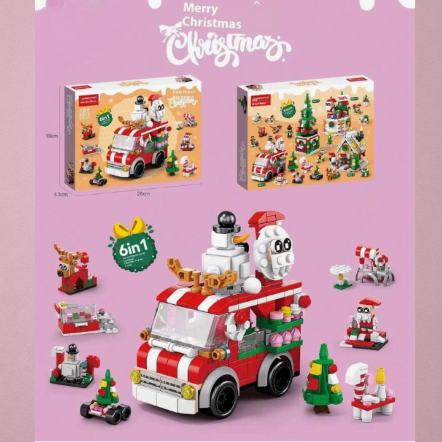 6-in-1 Christmas Building Blocks Lego– Magical Christmas Collection