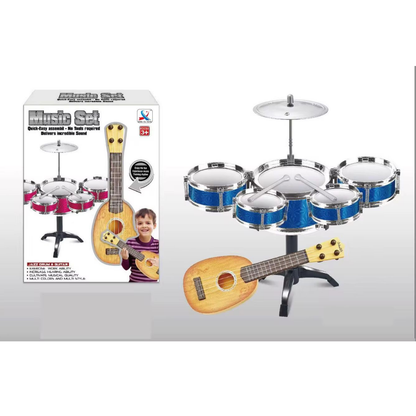 Kids Music Set – Drum & Guitar Combo